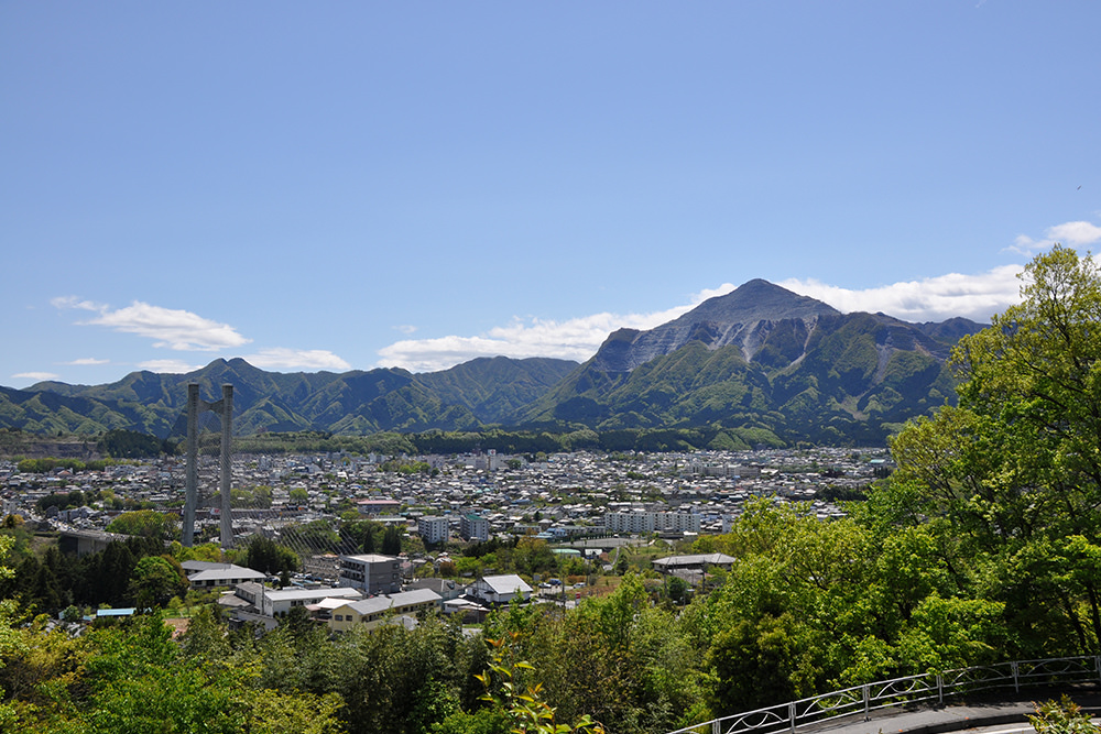 秩父市俯瞰写真