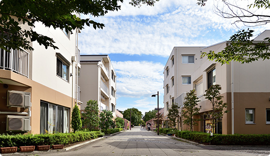 A棟、B棟、C棟の3棟にわかれています