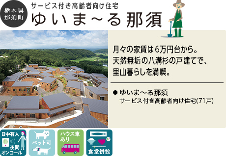 栃木県那須町 サービス付き高齢者向け住宅 ゆいま〜る那須